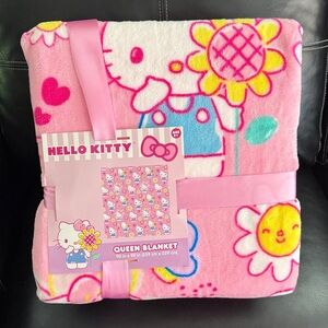 Hello Kitty Spring Floral Blanket